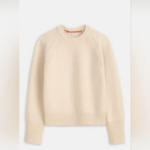 Alex Mill Lambswool Cream Crew Neck Sweater Top Size Small